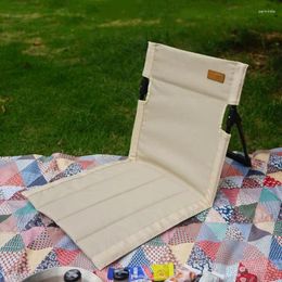 Pillow Portable Folding Chair Outdoor 600D Oxford Cloth Camping Chairs Beach Garden Single Lazy Backrest
