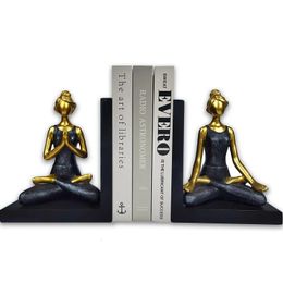 Decorative Bookends Unique Heavy Duty Bookend Holder Decor Non Skid Resin Book Ends Book Stopper for Shelves Study Office 240508