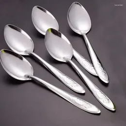 Spoons Stainless Steel Rose Spoon Dig Watermelon Fruit Household Tableware Ice Cream Mini Dessert Kitchen Dining Bar Home