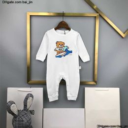 Clothing Baby Rompers Sets 100% Cotton Romper Newborn Infant Bodysuit Children Onesies Jumpsuits kids Cartoon Bear Clothes smekids CXD240131-6