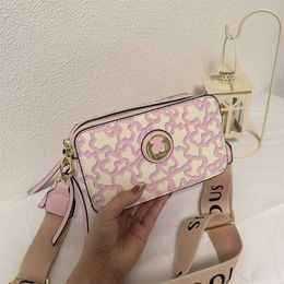 Best Selling Crossbody Bag Novel 80% Factory Wholesale Retro Colour Camera One Shoulder Peach Silk Tous Popular Womens on Foreign Trade Websit Bag