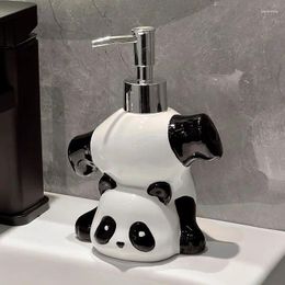 Liquid Soap Dispenser Panda-like Light Luxury Ceramic Hand Sanitizer Bottle Toilet Shower Gel Laundry Detergent Press Empty To Separate