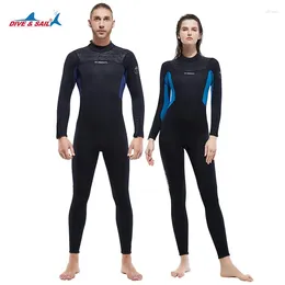 Women's Swimwear Warm Diving Suit For Men3MMLong Sleeve One-Piece Cold-Proof Snorkel Dive Skin Surfing