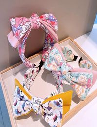 Korean Hair Accessories Girls Ins Double Layer Big Bow Cartoon Headband AllMatching YouthfulLooking Jewelry5576890