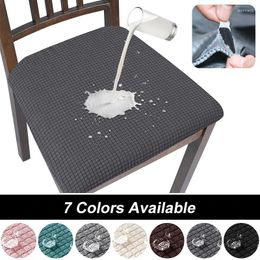 Chair Covers Waterproof Stretch Seat Cover Removable Washable Anti-Dust Dining Room Jacquard Most Elastic Cushion