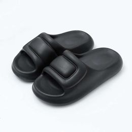 Thick Bread Base EVA Slippers Rubber Flats Flip Flops For Womens Ladies Girls Summer Sandals Mens Beach Room Shoes Mules Black 919