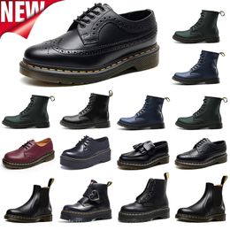 Neues Original Dr. Martennes Designer Boots Frauen Designer Schuhe Winter Frauen Schwarz Luxus Leder Bottes Classic Herren Damenschließer Trainer High Top -Stiefel Sneaker