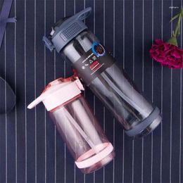 Water Bottles 800 Ml Sports Bottle BPA Free Leak Proof High Quality Tour Hiking Portable With Straw