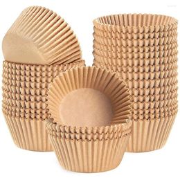 Baking Moulds Standard Natural Cupcake Liners Non-Stick Muffin Greaseproof Paper Cups Wrappers
