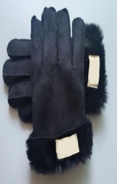 Autumn menwomen glove winter warm imitation fur one sheep imitation hair points thickening gloves plush liner riding windproof gl7477929