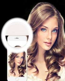 Mobile Phone Selfie LED Ring Flash Lens Beauty Fill Light Lamp Portable Clip for Camera Cell Phone Smartphone1636290