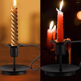 Candle Holders 2Pcs Iron Taper Holder Candlestick Stand Candlelight Dinner Home Wedding Bar Party Decor Classic Romantic