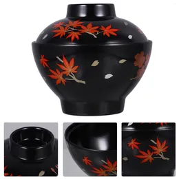 Bowls Miso Bowl Exquisite Rice Japanese Lidded Style Container Serving Utensils