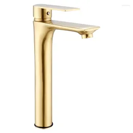 Bathroom Sink Faucets Light Luxury Matte Gold Brushed Basin Faucet