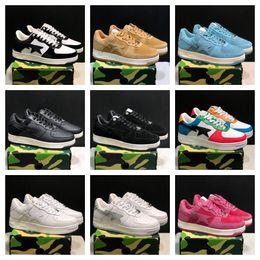 Designer Casual Shoes Stask8 Luxury Brand Men Women Patent Leather High Quality Classic Fashion Scarpe Chaussure Trainers Elements Board sneakers Outdoor Shark