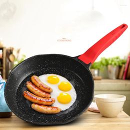 Pans 10 Inch Maifan Stone Non-Stick Frying Pan Without Oil Smoke Gas And Induction Cookware Cooking Pot Omelette