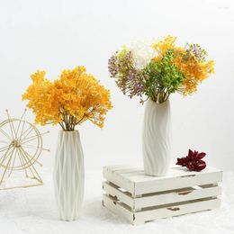 Decorative Flowers 1 Pack Artificial Plant Bouquet 5cm Fake Home Decor Christmas Garden Wedding Decoration DIY Craft Vase Accessories