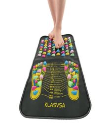 Healthy Life Reflexology Walk Stone Foot Leg Pain Relief Walk Massager Acupressure Mat Care8241341