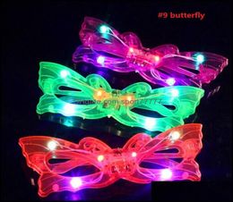 Other Festive woman Man Boy Girl Blinking Led Blind Light Up Flashing Glasses Eye Mask Glow Party Supplies Wedding Decoration D8639594