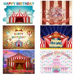 Party Decoration Circus Tent Lovely Background Happy Birthday Baby Shower Pography Kid Room Decor Supplies Po Poster