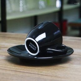 Cups Saucers Point Professional Competition Level Esp Espresso S Glass 9mm Thick Cafe Caffe Solo Mug Coffee Cup Saucer Sets