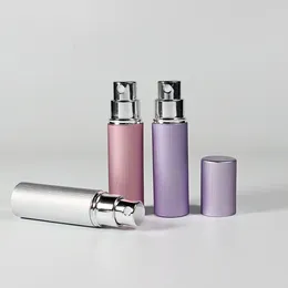 Storage Bottles 5ml Perfume Glass Empty Aluminum Atomizer Metal Portable Travel Spray Bottle Vials Skin Care Tool