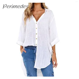 Women's Blouses Camisas Casual Shirt For Women Lace-Up Button Lapel Loose Side Knotted Long Sleeve Fashionable Chic 2024 Summer