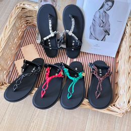 Daily Fashion Style Flip Flops Slippers Summer Casual Lazy Beach Slippers Black Vintage High Quality Slippers Original packaging boutique sandals Size 35-40