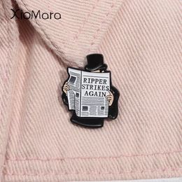 Brooches Terrible Serial Killer Enamel Pin London Whitechapel Murder Cases Brooch Lapel Backpack Badge Jewelry Decoration Accessories