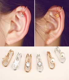 Jewelry Female Cute Single Drill Ear Nail Clip Fashion Ear Clip Bone Clip Ear Cuff2933836