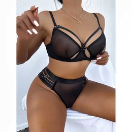 sexy set WOMAN New Nightclub Dancer Sexy Perspective Mesh Fun Underwear