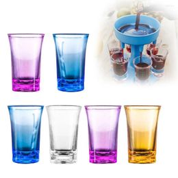 Wine Glasses 6pcs 1.2-Ounce S Glass Heavy Base Set Party Bar Whiskey