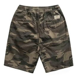 Men's Shorts Mens cargo shorts with pockets Bermuda shorts mens camouflage drawstring Jorts large and tall loose summer HarajukuL2405