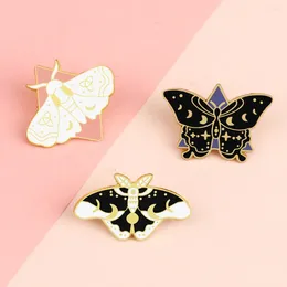 Brooches Fashion Jewelrys Butterfly Denim Enamel Lapel Pins For Woman Men Insect Cute Ornament Accessories Gift Clothes Coat Bag