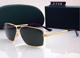 FONEX Titanium Alloy Rimless Sunglasses Men 2021 Ultralight Screwless Square Women Polarised Sun Glasses for Mens8134813