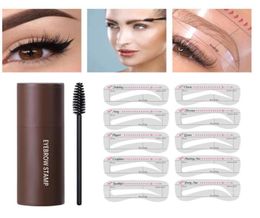 Ibcccndc Eyebrow Stamp Kits Shaping Makeup Waterproof Brow Powder Natrual Eye Eyebrows Stick Hair Line Contour Brown Black 3 Color6979784