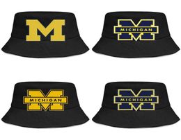 Michigan Wolverines football logo for men and women buckethat custom cute bucket baseballcap Mesh Logo8964966