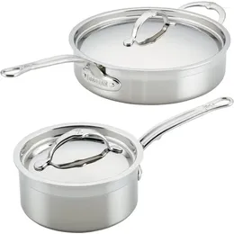 Cookware Sets Stainless Steel 4-Piece Starter Set