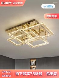 Ceiling Lights Crystal Light 2024 Luxury Living Room Bedroom Postmodern Minimalist Designer LED