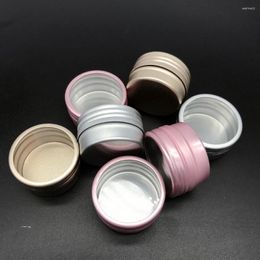 Storage Bottles 50pcs/lot 10g Empty Aluminum Pot Jars Cosmetic Containers With Lid Eye Cream Hair Conditioner Tin Metal