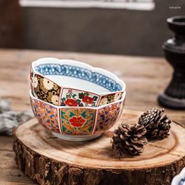 Bowls Large Vintage Underglaze Color High Temperature Ceramic Household Tableware Rice Ramen Bowl Microwave Oven Available 6 Inchs