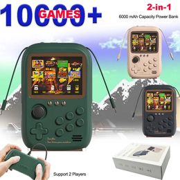 Portable Handheld Game Console 10000 Arcade Games 3.2 Inch Color Display 10 Classic Emulators 2 players Rocker Game Power Bank 240509