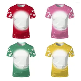 Women's T Shirts Polyester T-Shirts For Men Women Sublimation Blank Loose O Neck T-shirt Casual Short Sleeve Tshirts Logo Image Print