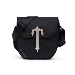 Men Trapstars COBRA T BAG BLACK SILVER Outdoor shoulder Handbag backpack Designer Tote bag Wallet crossbody Waist Camera Bags for boy 314Z