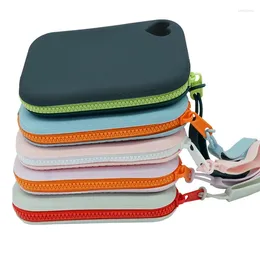 Storage Bags Small Square Silicone Cosmetic Bag Travel Data Cable Earphones Portable Waterproof Organiser