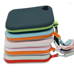 Storage Bags Small Square Silicone Cosmetic Bag Travel Data Cable Earphones Portable Waterproof Organizer