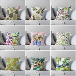 Pillow Decorative Home Case Covers 45X45cm Nordi Cforest Leave And Flower 40x40cm 60x60cm Modern Living Room Sofa Bed