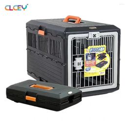 Cat Carriers Breathable Carrier Box Carrying Safe With Handle Travel Crate Transport Cage Basket For Indoor Puppy