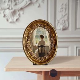 Frames Vintage Oval Po Frame 5.8x7.3inch Tabletop Display And Wall Hanging Gallery Art For Weddings Decor Multipurpose Elegant