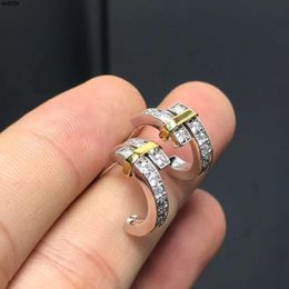 Diamond Earrings Stud Designers for Woman Luxury Jewellery Stering Silver Earring Fashion Gifts Designer Accessories Wholesale